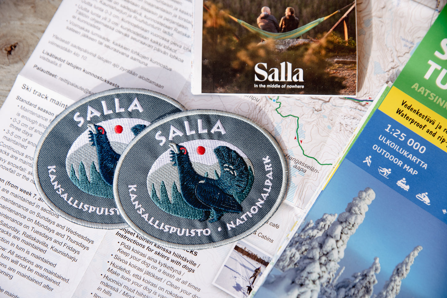 Salla National Park fabric label