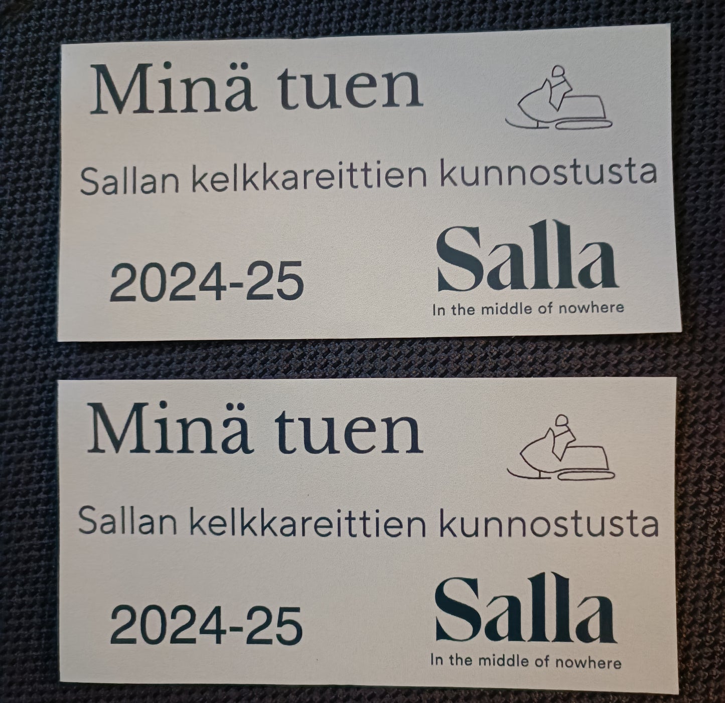 Support fee for Salla snowmobile trails