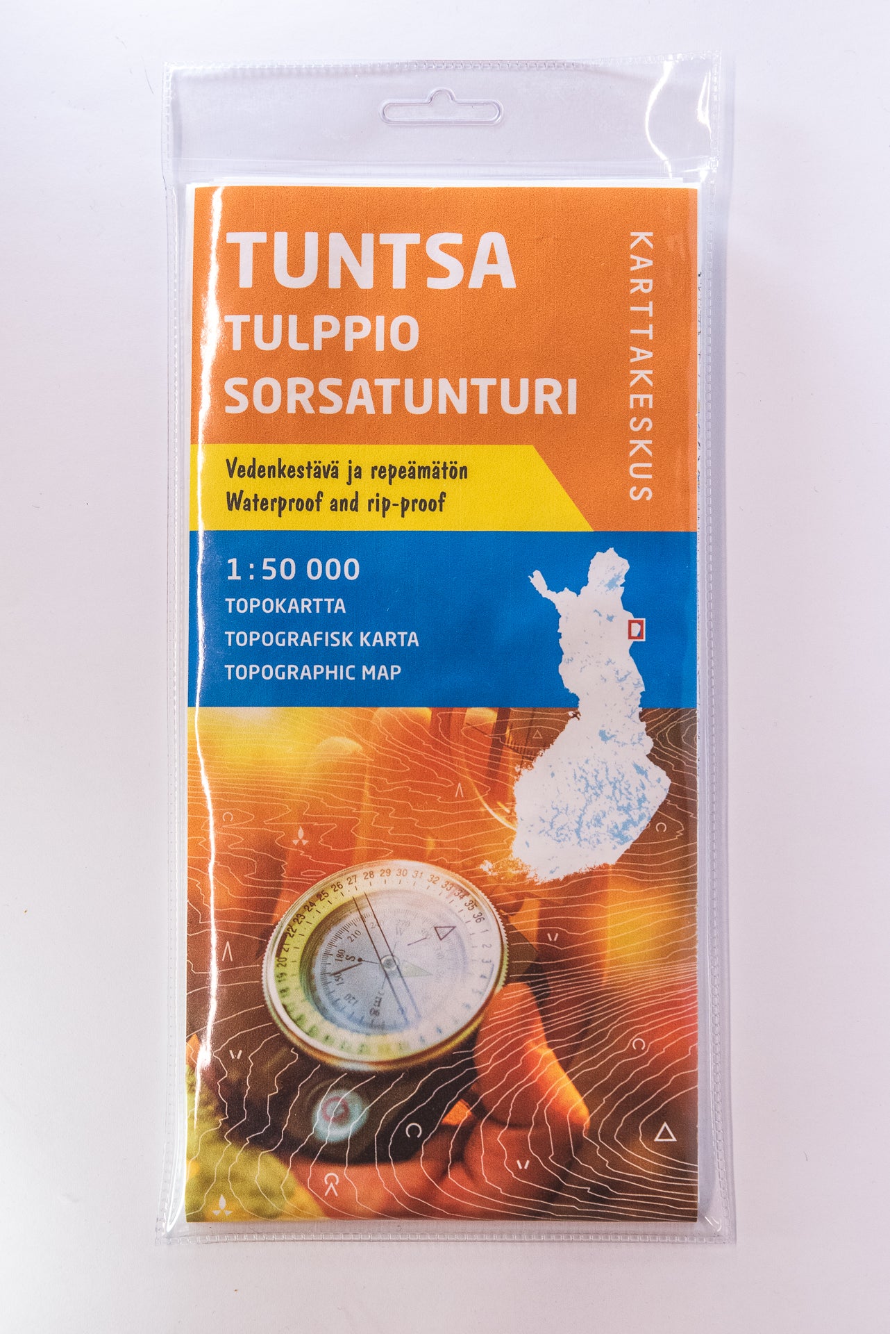 Map of Tuntsa Tulppio Sorsatunturi