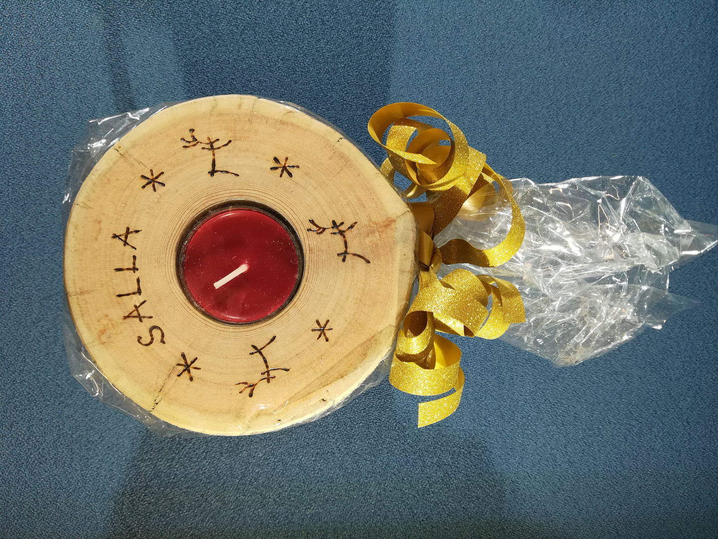 Reel stick reel - handmade in Salla - Wooden game