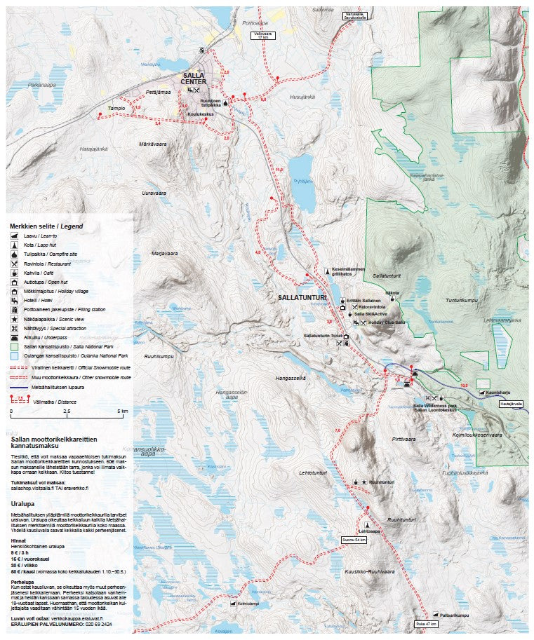 Sled route map